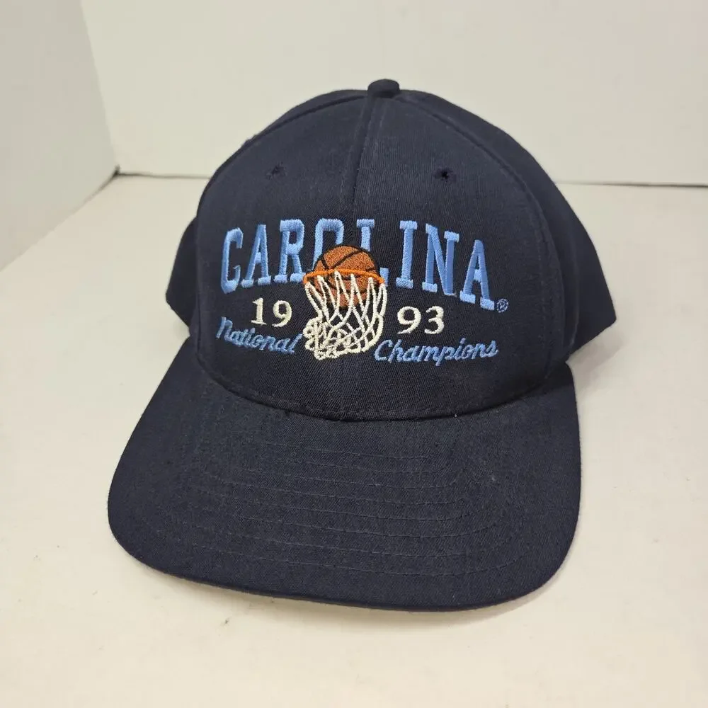 Vtg North Carolina 1993 NCAA Mens Hat Cap Hats Y2k Basketball National Champions